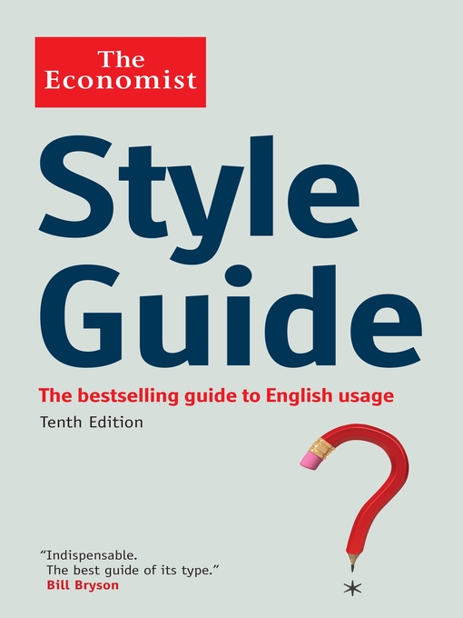 Title details for Style Guide by The Economist - Available